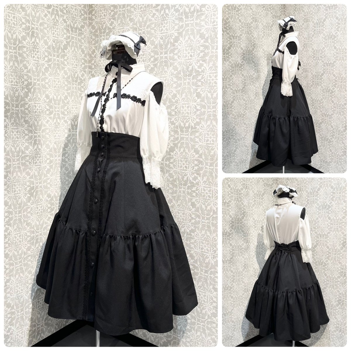 美品　VISIBLE REIKO MATSUYAMA ゴスロリ　ジャケット VISIBLE reiko matsuyama】ゴスロリ上下セット きづい