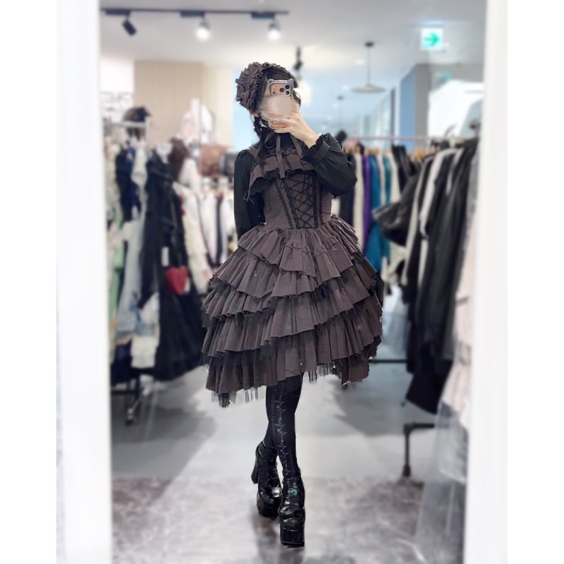 ATELIER-PIERROT】onette Gauze Jumperskirt/VOP-2