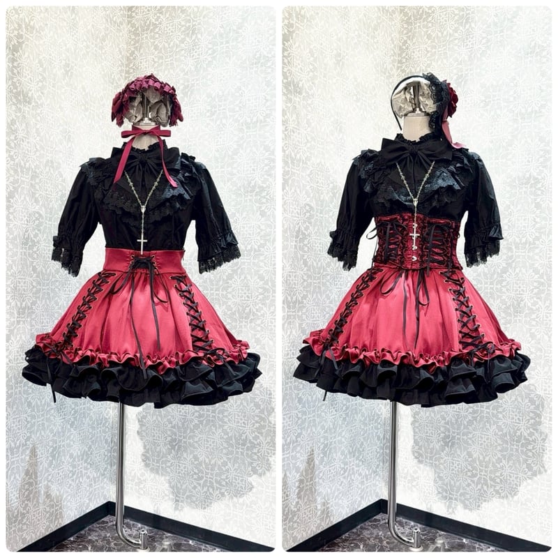 ATELIER-PIERROT】Adenophora Lace-Up Skirt/GSK-0