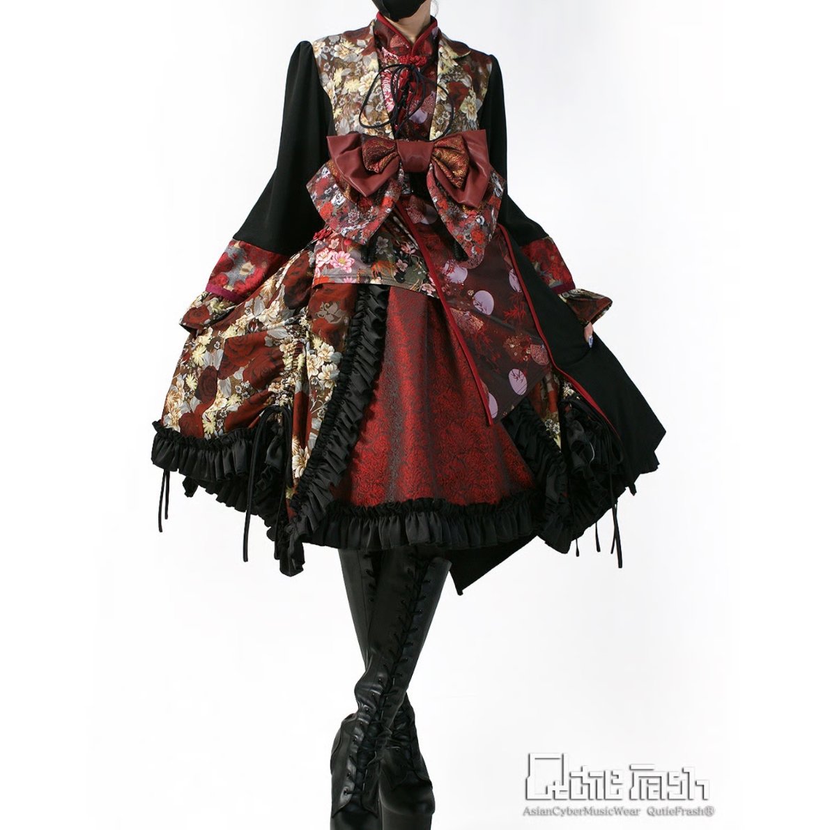 Qutie Frash】和柄パニエスカート（9932-SK） | KIST ONLINE S