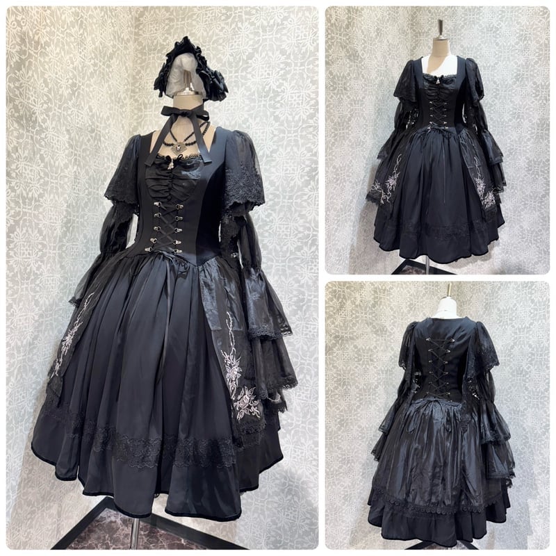 5.アリス様 ビスチェデザインシアーチュールドレス(F LIGHT GREY): ONEPIECE