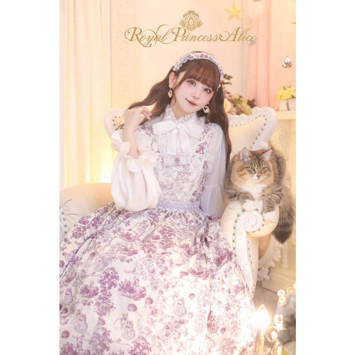  Princess Alice ジャンパースカート カチューシャ付き ギャザーシフォンジャンパースカートが入荷しました♪ アシンメトリー