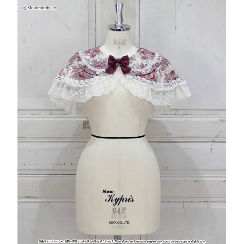 受注予約】メタモルフォーゼ/ゴブランブーケ レースフリルケープ【2026