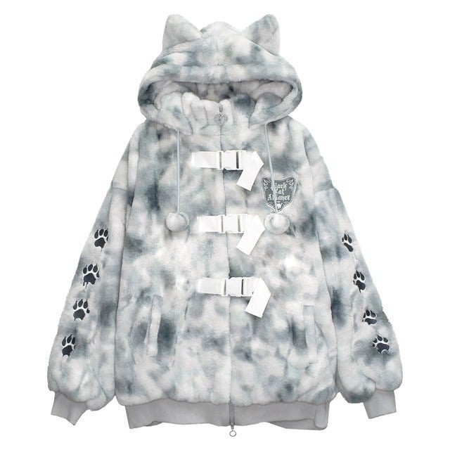 LISTEN FLAVOR】猫耳黒猫同盟ファーブルゾン（2520457） | KIST ON