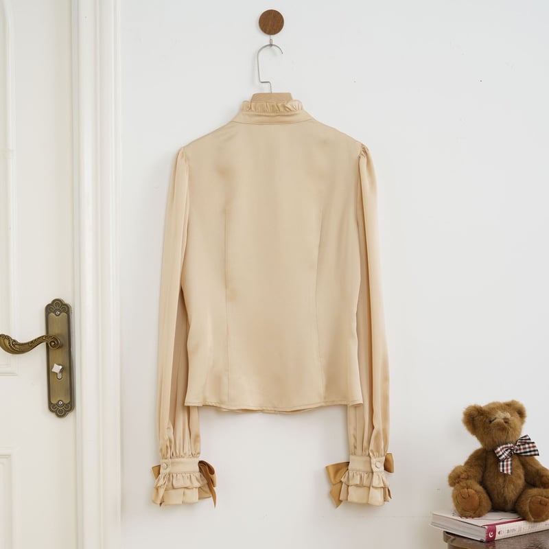 星箱Works】 チューリップさん スタンドカラーブラウス/P25103233【お