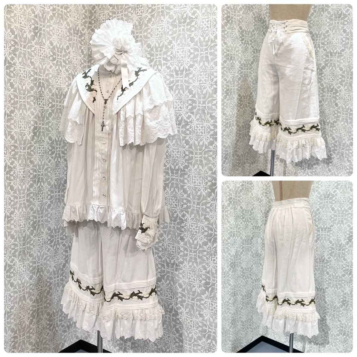 星箱works スズランの谷　モチーフレーススカート 白 fit=scale-down,w=1200