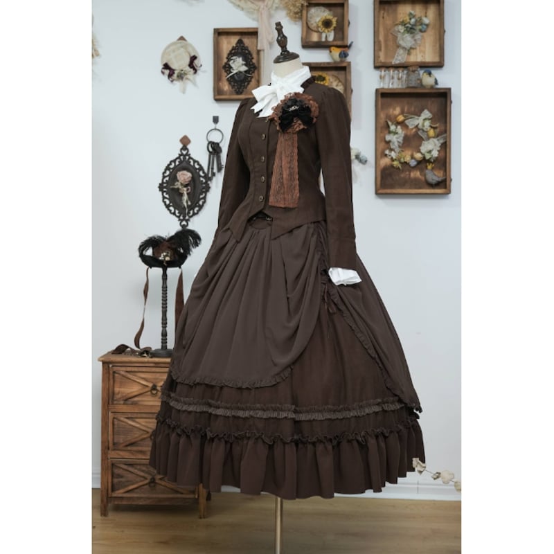 星箱Works】晚課のドレス ロングスカート/P22102466【お取り寄せ