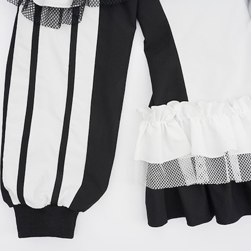 星箱worksジャージワンピース スーパーショート丈 ボーダーハットセット 星箱Works】Hoshibako ジャージ ワンピース(スーパーショート丈)【お