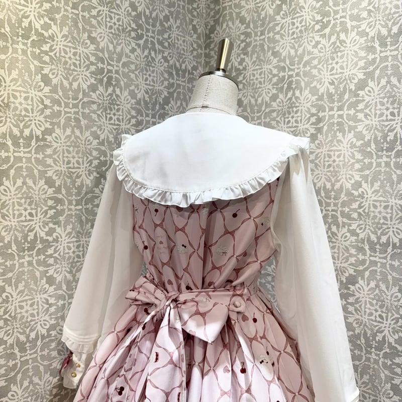 新品♡アマベル♡Sweet Whipプリントワンピ♡ブラウン♡リボンノベルティ付 新品♡アマベル♡Sweet Whipプリントワンピ♡ブラウン♡リボン