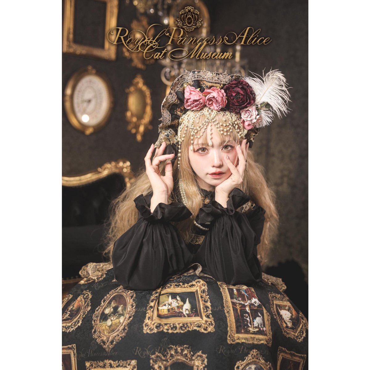 ジャネット　チャイルドホステスセット Royal Princess Alice】Cat Museum ボンネット | KIST O