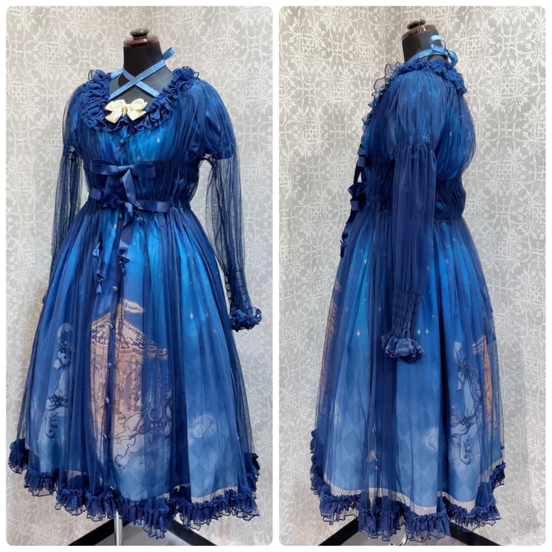 ATELIER PIERROT Vallée lys ブラウス 黒 ATELIER-PIERROT/Vallée lys】Sailor Waltz Dress/
