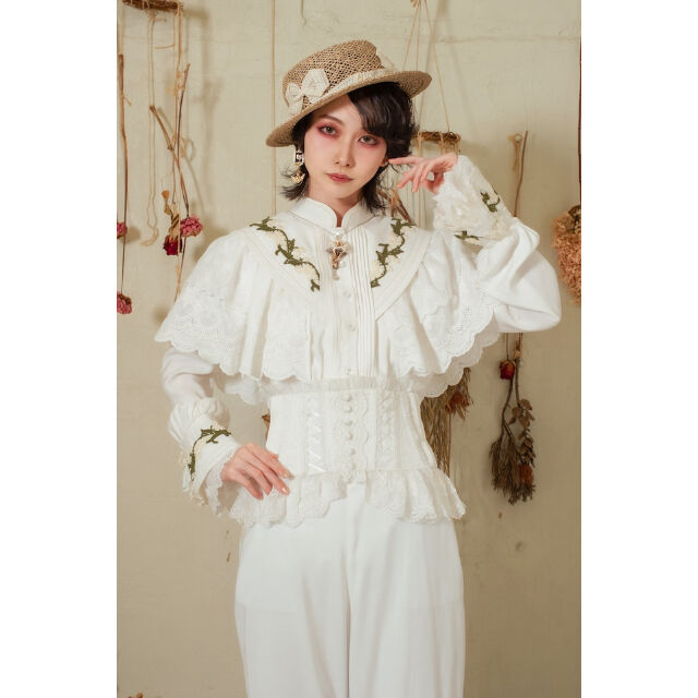 星箱Works】 スズランの谷 モチーフレースブラウス/P23128369 | KIST O