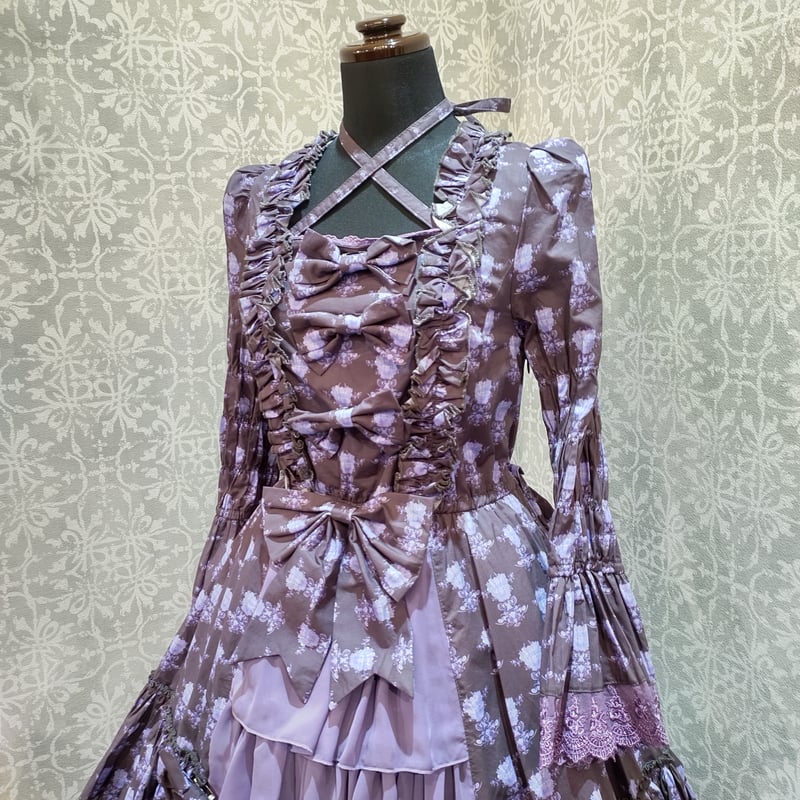 【ATELIER PIERROT】 Rosy Bouquet Dress ピンク ATELIER-PIERROT】Rosy Bouquet Dress <サイズ1>/TOP3