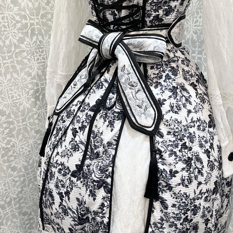 SOU・SOU モノクロパターン ロングワンピース SOU・SOU モノクロパターン ロングワンピース SOU・SOU モノクロ