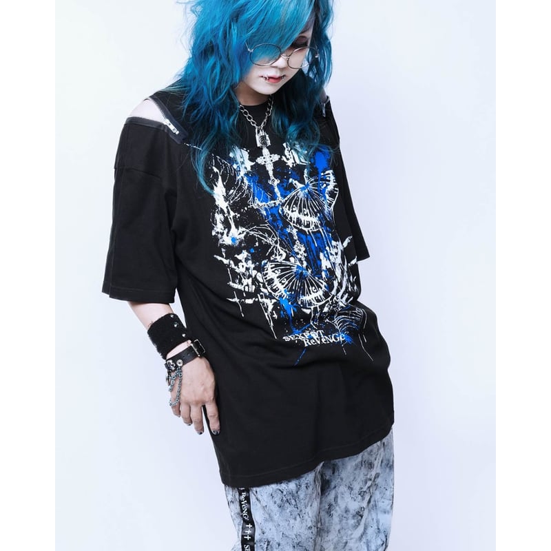 SEXPOTReVeNGe】Shoulder Zip Big Cutsew 毒蛾 【SA68