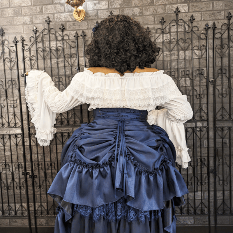 ATELIER-PIERROT】Shirring princess sleeve blous
