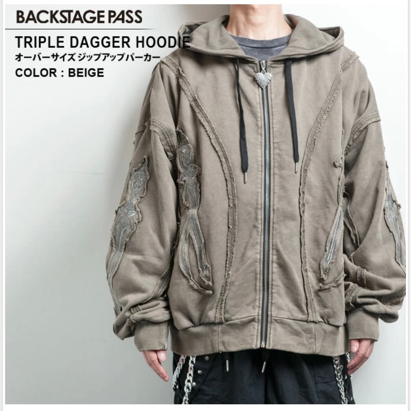 BACKSTAGE PASS】TRIPLE DAGGER HOODIE(トリプル ダガー フ