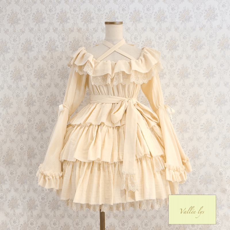 ATELIER-PIERROT】ヴァレリス Coquelicot Dress -gauze- ATELIER-PIERROT】ヴァレリス Coquelicot Dress -gauze-
