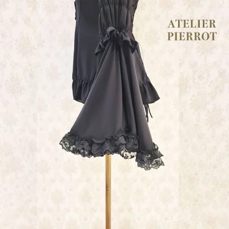 ATELIER-PIERROT】Stand Collar Princess Sleeve B