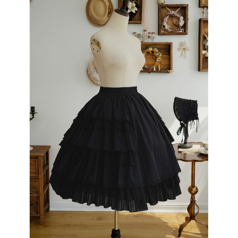 星箱Works】アイシング・フリル パニエボリュームスカート/A24A02368