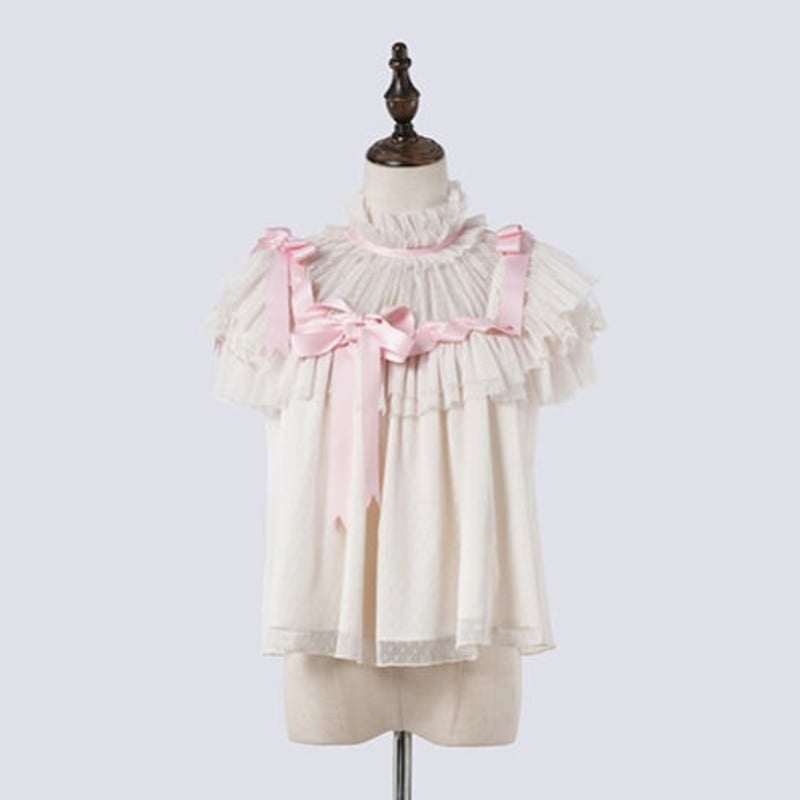 星箱Works】リボンミルフィーユ ブラウス/P24113275【お取り寄せ