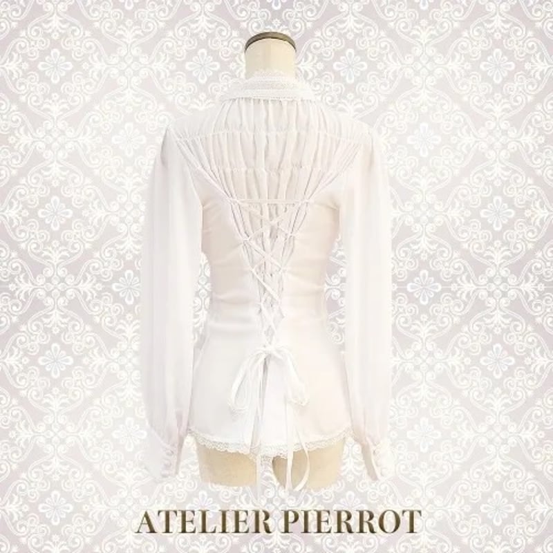 ATELIER-PIERROT】Calmato Blouse (chiffon)/TBL-1 ATELIER-PIERROT】Calmato Blouse (chiffon)/TBL-1
