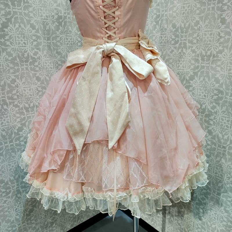 星箱Works】 百合の乙女刺繍ジャンパースカート/A24A01002