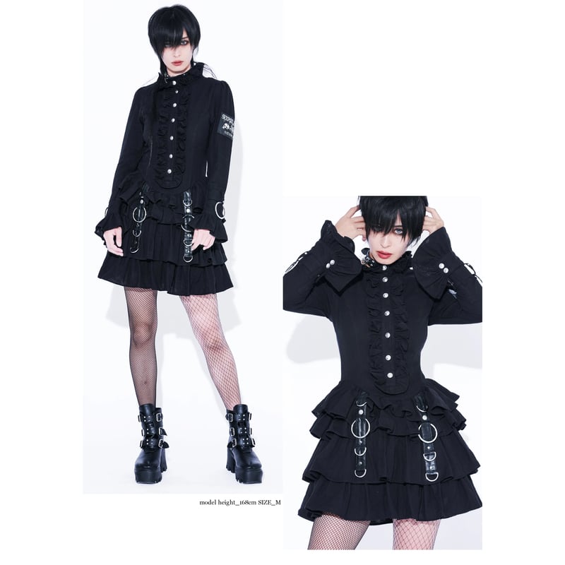 SEXPOTReVeNGe】Vandal Queen Black Gauze Frill ワ