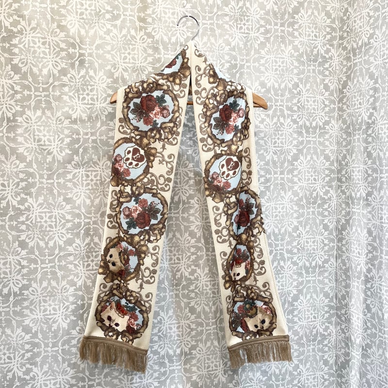 Enchantlic Enchantilly】 リボンQueen Cat マフラー/生成り/