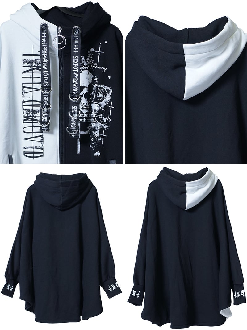 SEXPOTReVeNGe】ROGUE CROSS PONCHO ZIP パーカ【SB087