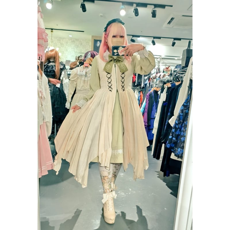 ATELIER-PIERROT】 Decay Gauze JumperSkirt/TOP30 ATELIER-PIERROT】 Decay Gauze JumperSkirt/TOP30