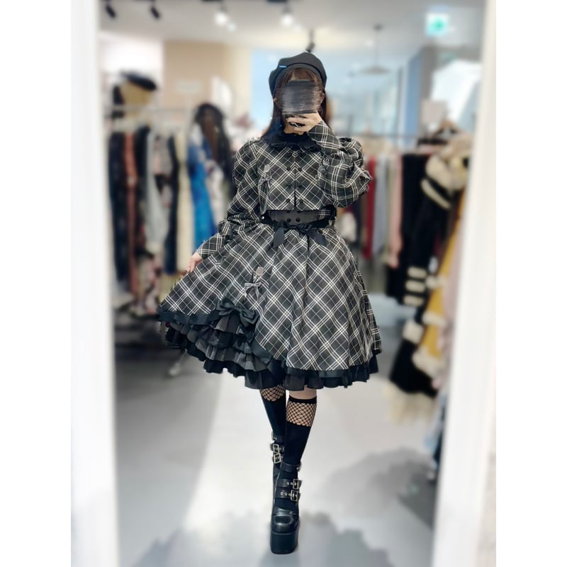 星箱works チューリップさん 黒 Sサイズ ジャンスカ 星箱Works】 チューリップさん バルーンスリーブボレロ/P25105235