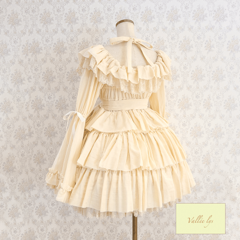 m*須様 【Vallée lys】 Coquelicot Dress ショート丈 ATELIER PIERROT】【Vallée lys】Coquelicot Dress m