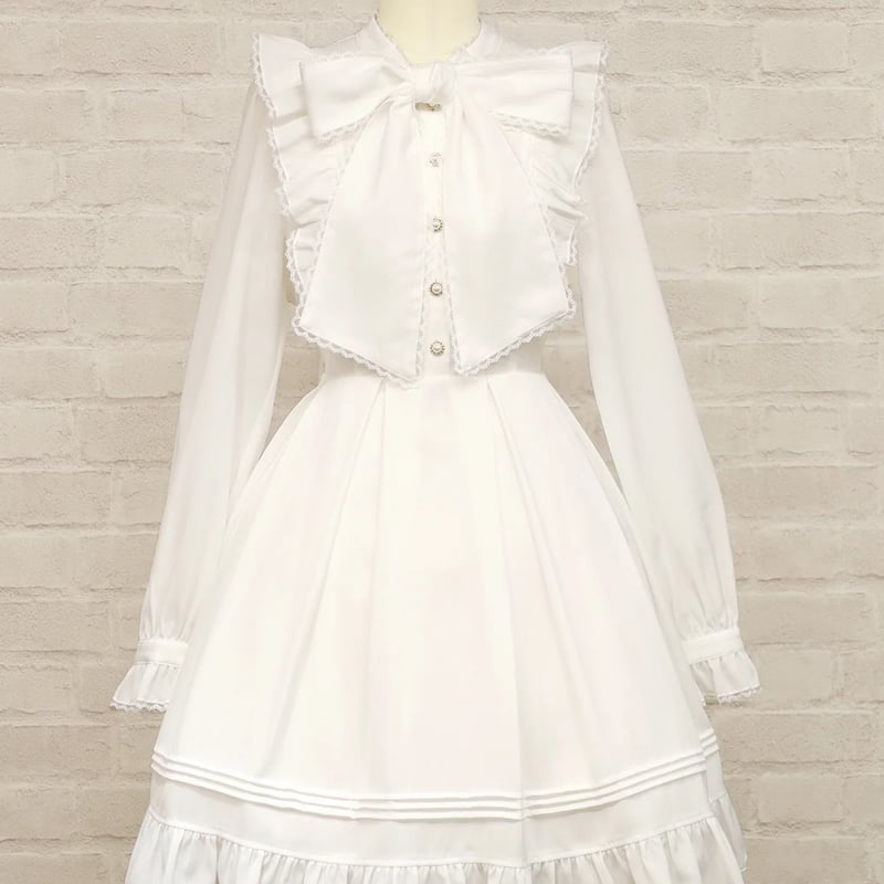 Amavel】Frill Lace ボウタイワンピース/126170158 | KIST O