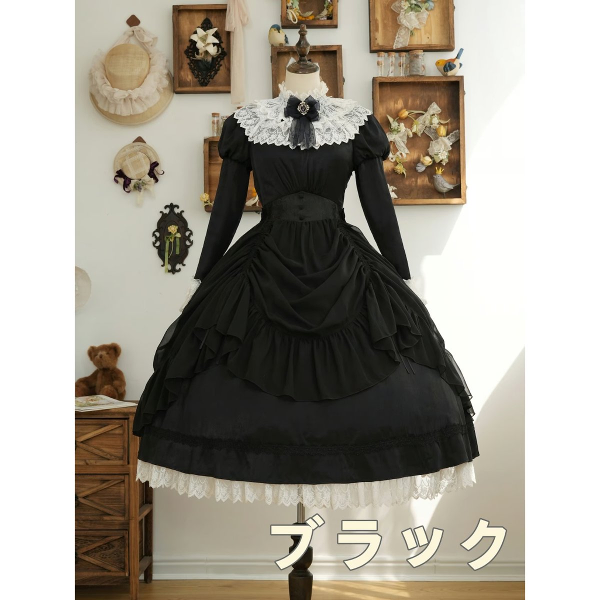 星箱Works】プリンセスリュミエールビジューブローチ付ドレープ