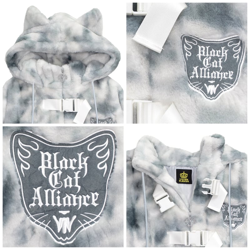 LISTEN FLAVOR ゲーミング猫耳バックルファーブルゾン LISTEN FLAVOR