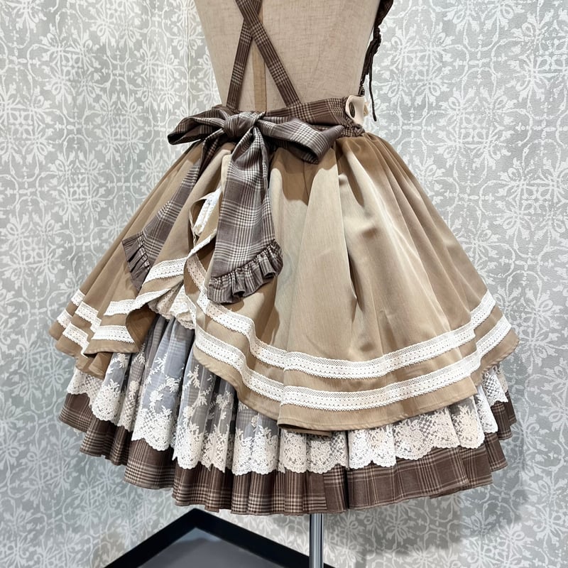 アンジェリックプリティー　サスペンダー付きエプロンスカート アンジェリックプリティー サスペンダー付きエプロンスカート アンジェ