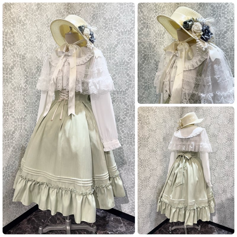 Amavel】Classical Doll サスペンダーミドルスカート/125410419