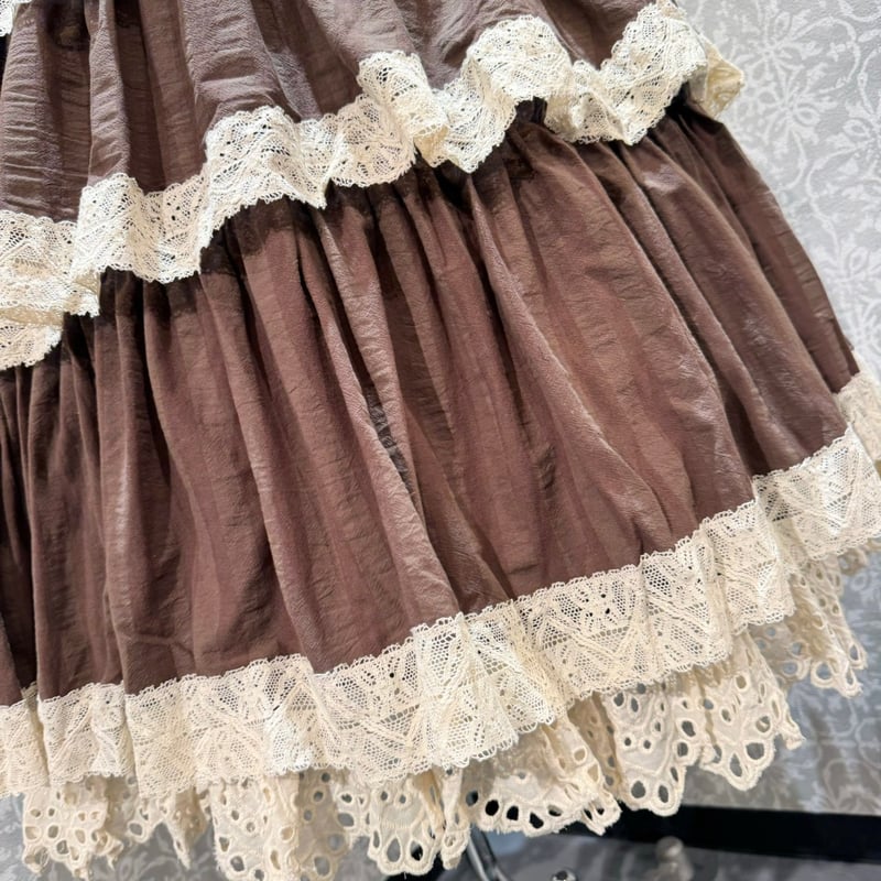 星箱Works】キャラメルカヌレ サスペンダー付きスカート/P25101227【お