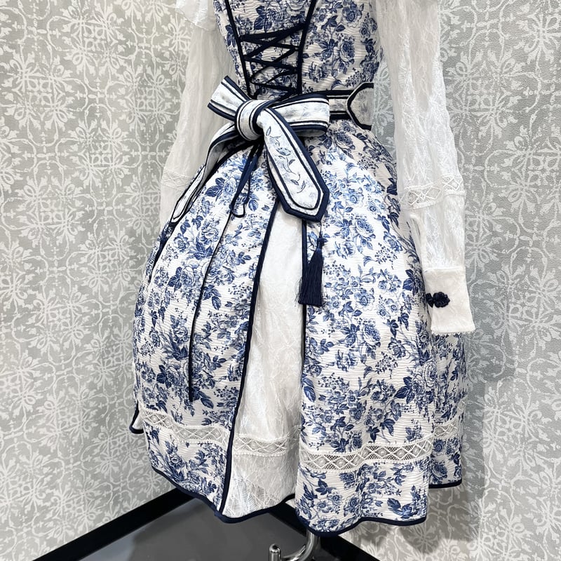 星箱Works】青華磁 ロングワンピース/P23101290【お取り寄せ