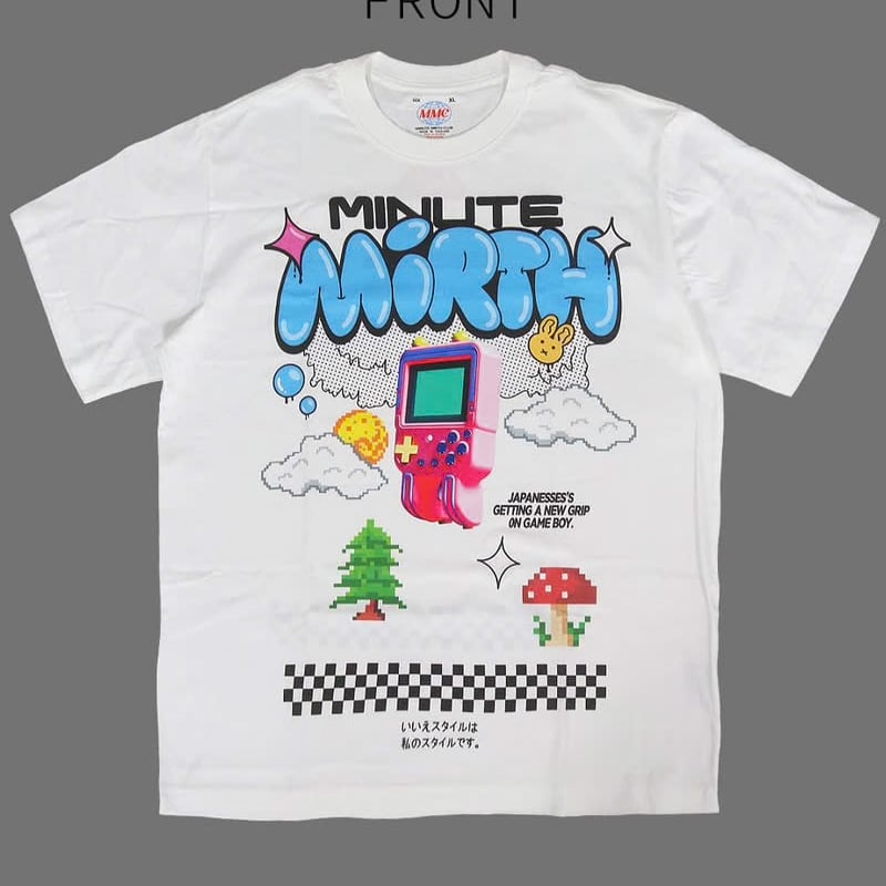 Deorart】オーバーサイズTシャツ [ Retro GAME・PINK ]（IPT014