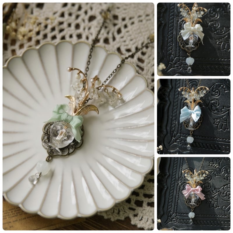 星箱Works】ボトルリリィ ネックレス/P27402186【お取り寄せ