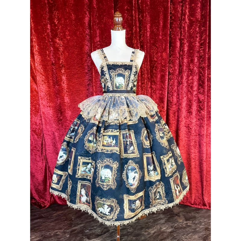 【新品未使用】  Princess Alice ジャンパースカート Royal Princess Alice】Cat Museum ジャンパースカート | KI