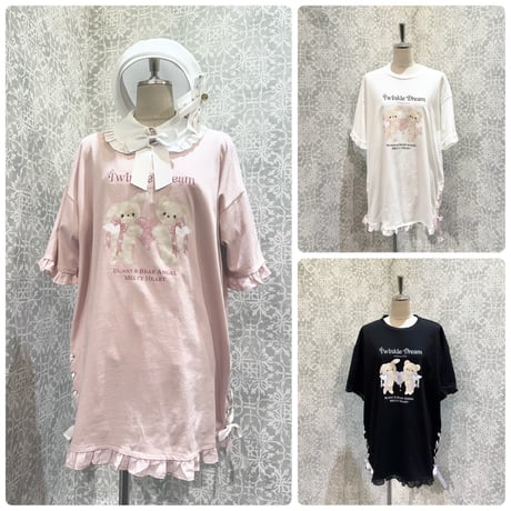 【Amavel】Melty Heart Angel プリントビックTシャツ/125190411