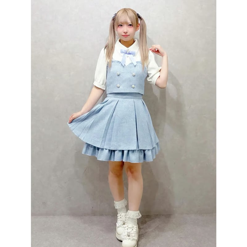 Amavel】Suger Tweed ビスチェ＆スカートセットアップ/126170501 |
