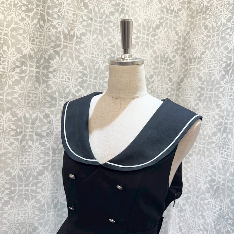 Amavel】Shark Pirates セーラーカラージャンパースカート