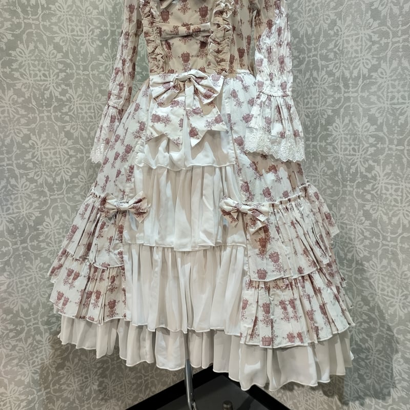 ATELIER-PIERROT】Rosy Bouquet Dress <サイズ2>/TOP3 