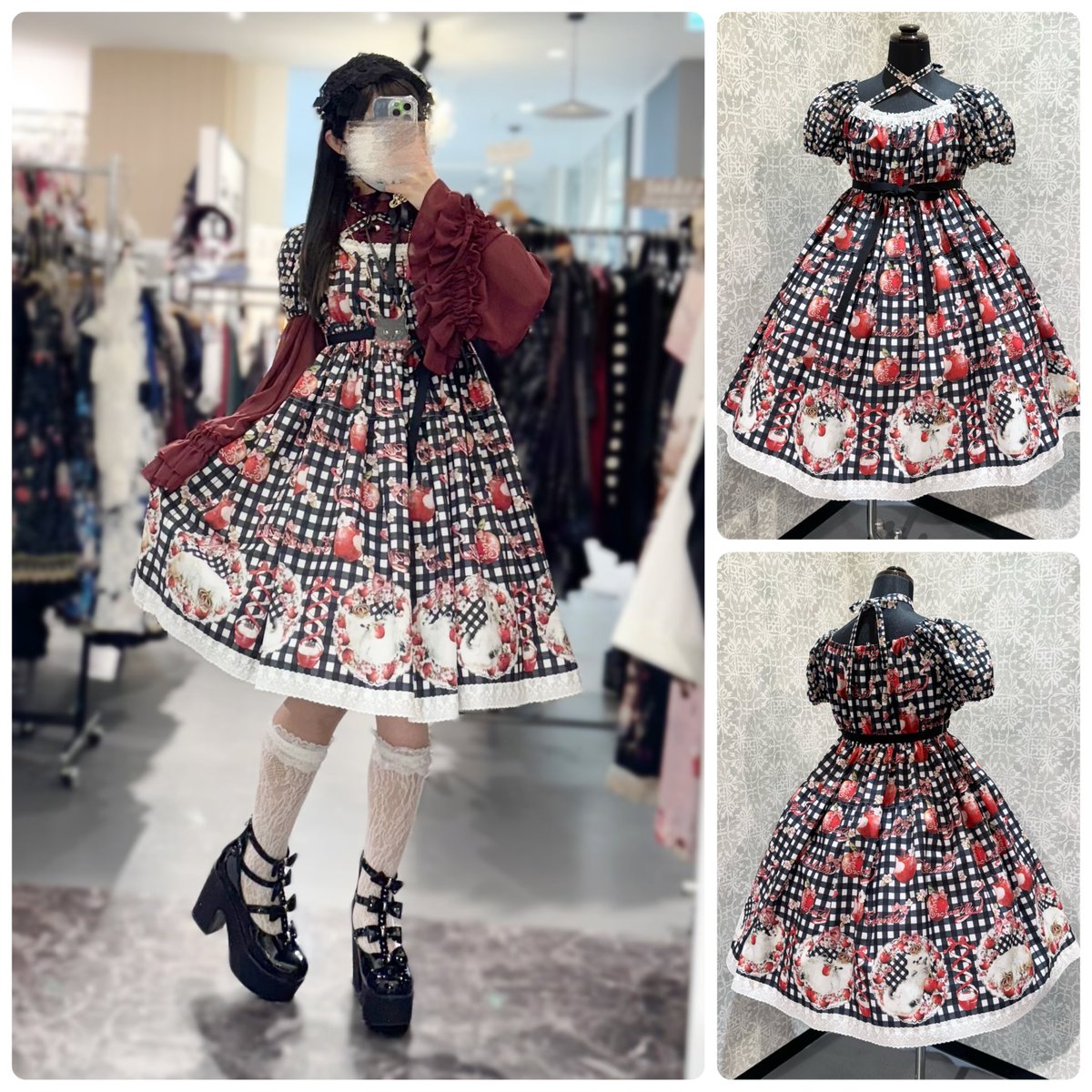 Enchantlic Enchantilly】プリリリィ ～夢見る赤林檎～ ギンガム