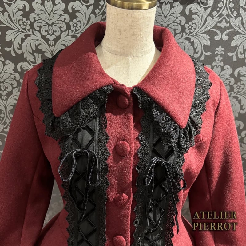 ATELIER-PIERROT】Lunar Lattice Coat- Cuffsn/ TC