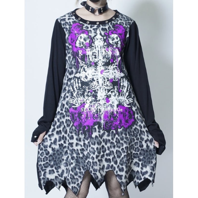 SEXPOTReVeNGe】RESIST GOTHIC PUNKISH レオパード カットソ